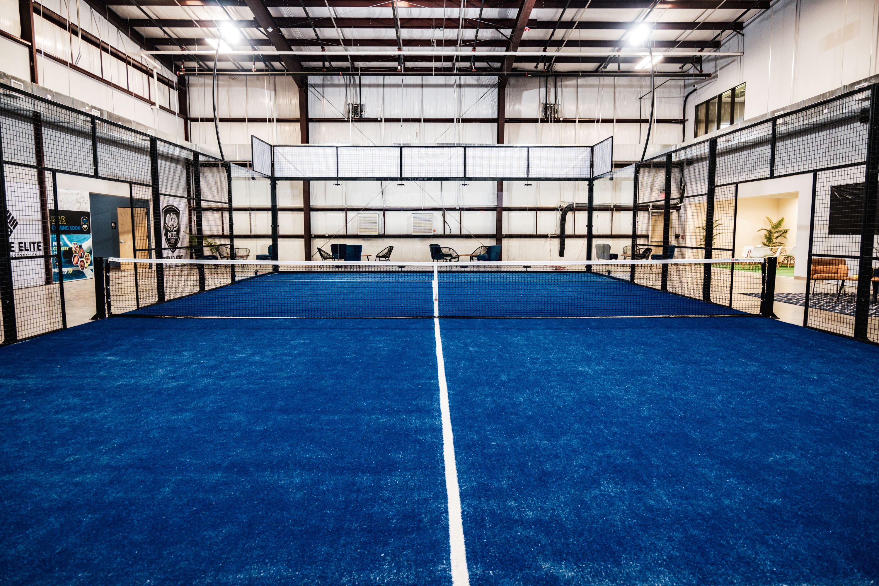 Padel courts outdoor view